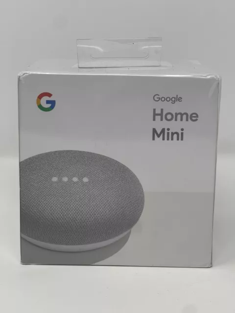 Google Home Mini Smart Speaker with Google Assistant-Chalk (GA00210-US). Sealed