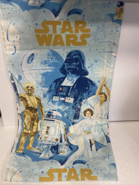 Vintage 1970s Star Wars Twin Flat sheet A New hope Nice Color - Clean