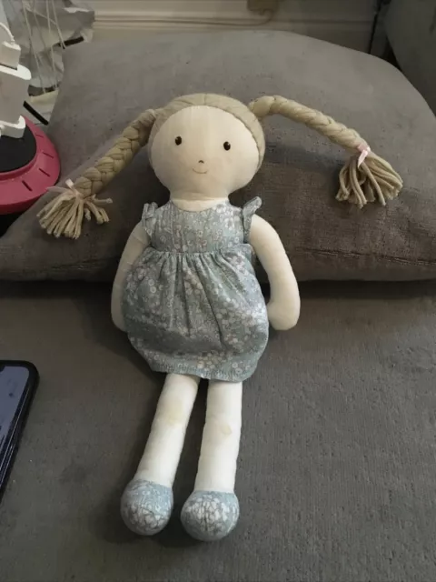 John Lewis Rag Doll Soft Toy Cloth Doll Ballet