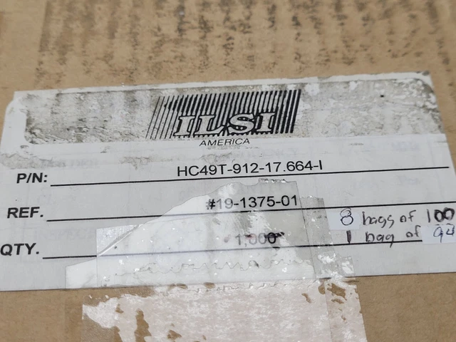 (5 Pcs) Hc49T-912-17.664-I Ilsi, Hc49/U Quartz Crystal 17.664Mhz