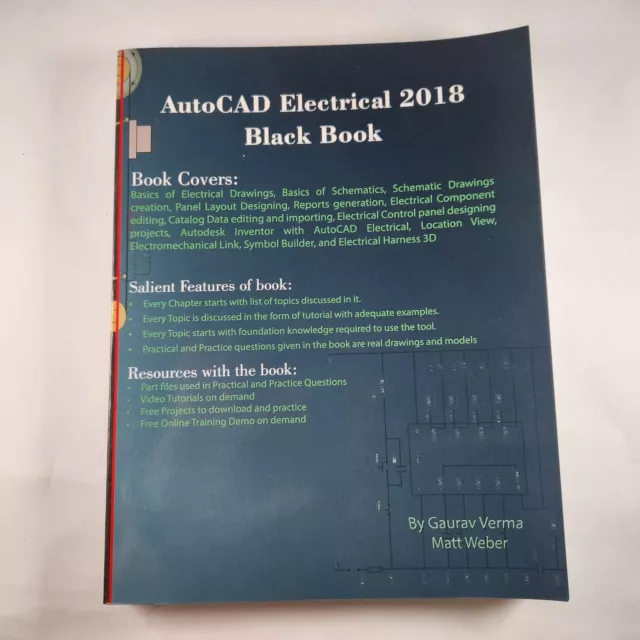AUTOCAD ELECTRICAL 2018 Black Book Paperback Book By Gaurav Verma Matt