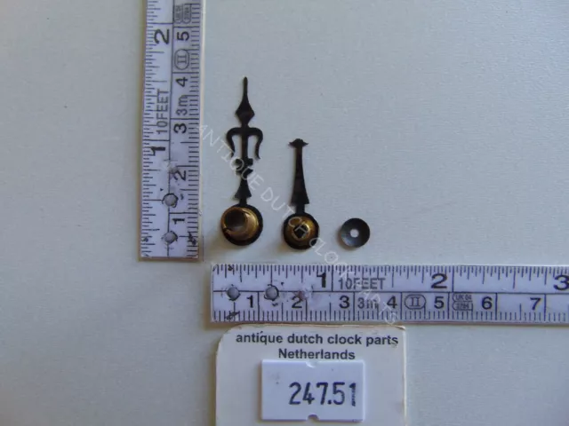 Original Brass Clock Hands For A French Mantel Clock