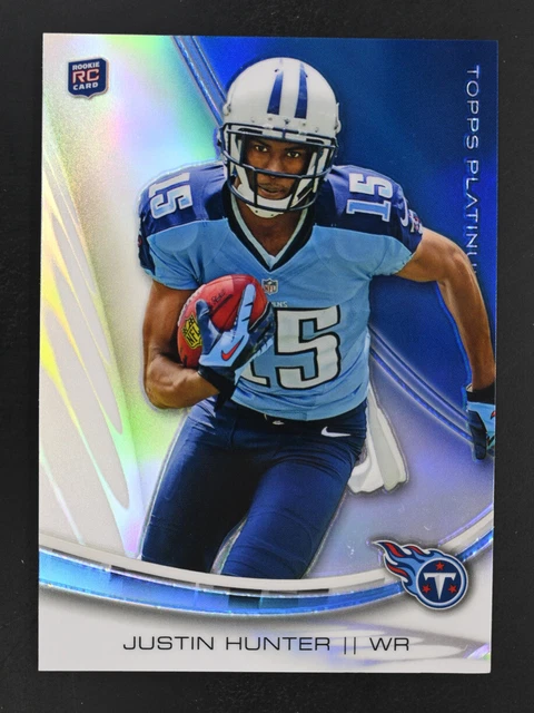 2013 Topps Platinum #116 Justin Hunter    RC Tennessee Titans