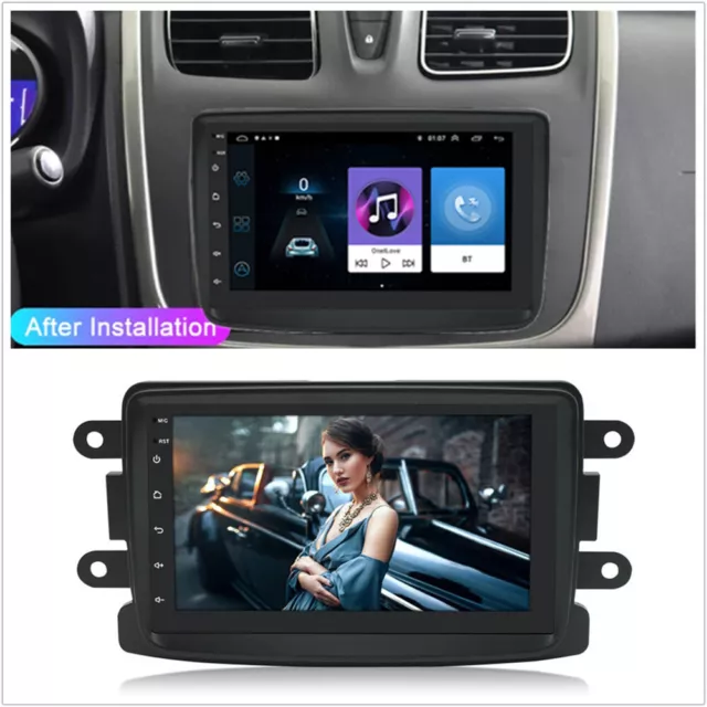 7" Car Android 11 Stereo Radio GPS Navi WiFi For Dacia Logan Duster Renault Lada