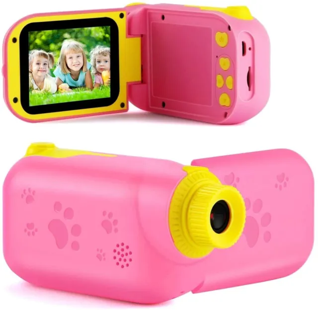 Juguetes de cámara de vídeo digital para niños, 1080P 2,4" cámara con...