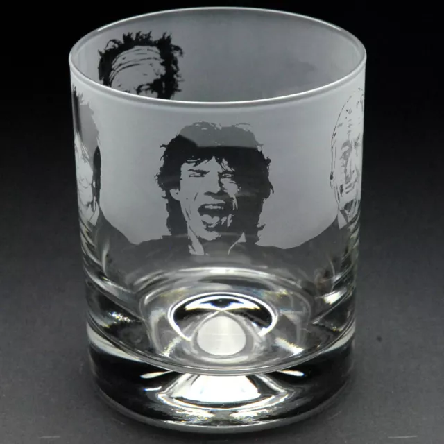 The Rolling Stones | Whisky Tumbler Glass | Engraved | Gift | Present