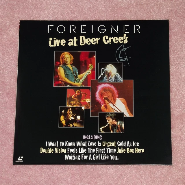FOREIGNER Live At Deer Creek - RARE 1994 JAPAN LASERDISC (Cat No. BVLP-118)