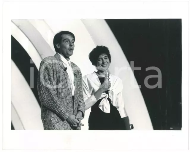 1987 RAI 1 Un disco per l'estate - Carlo MASSARINI Serena DANDINI Foto 25x20 cm