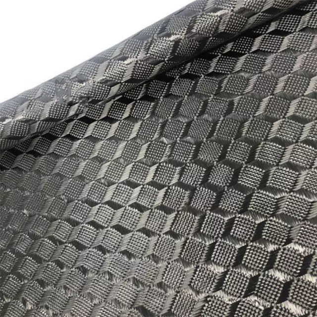 3K 240gsm Cube Weave Carbon Fiber Cloth Carbon Cloth For Car Interior 50*100cm