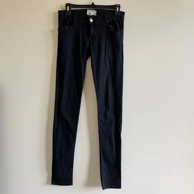 Current/Elliott Black Skinny Jeans Womens Size 0 29 Low Rise Pants