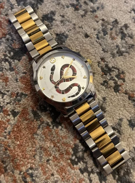 Gucci snake hotsell watch gold