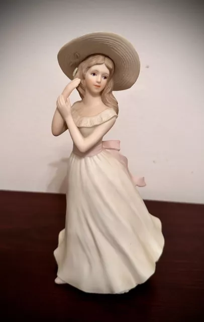 Homco Home Interiors "Melanie" Lady Figurine Masterpiece Porcelain 1996 Mizuno