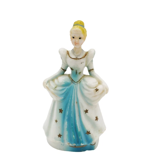 VINTAGE 1960S CINDERELLA Figurine Cake Topper Walt Disney Princess 