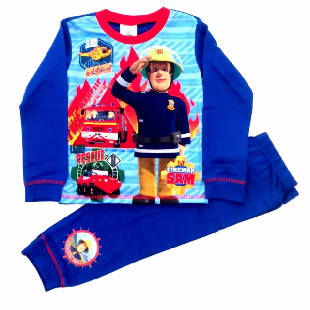 Niños Fireman sam " Sam A El Rescate "Pijamas Pijama 18-5 Años