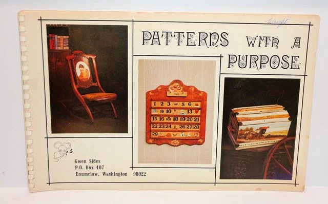Patrones vintage 1975 lados Gwen con un propósito cómo dibujar libro de instrucciones