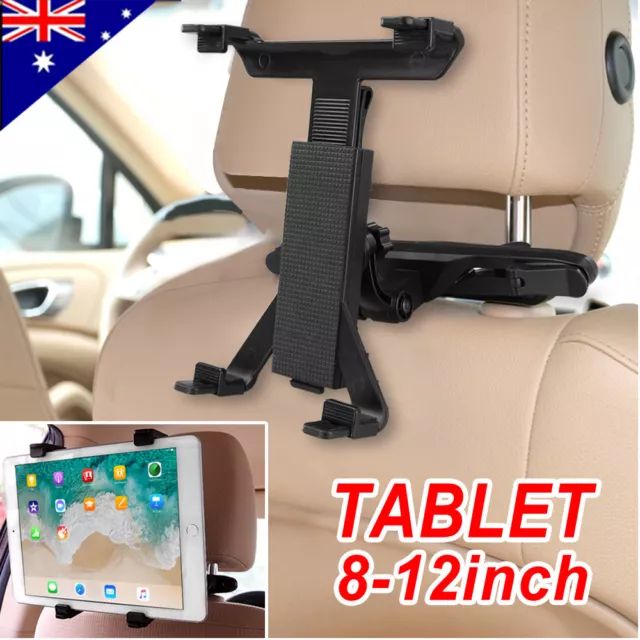 Universal Car Mount Seat Headrest Holder For iPad Samsung Android Tablet 8-12"