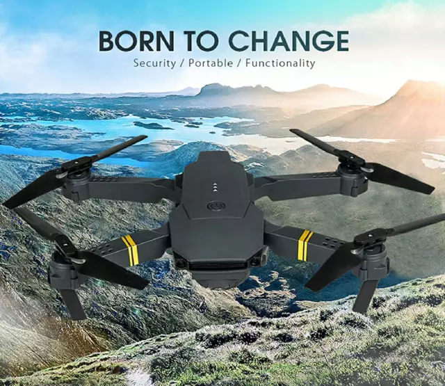 Drone Con Telecomando Fotocamera Videocamera Wi-Fi Droni Pieghevole Pro 2022 New