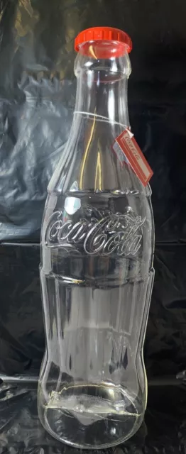 Giant Coca Cola Money Bottle Coins Savings Plastic Box Pot Piggy Bank 2FT Tall