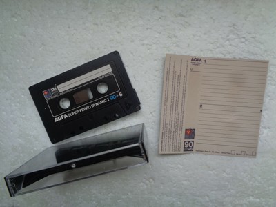 AUDIO CASSETTE A NASTRO AGFA SUPER FERRO Dynamic 90+6 