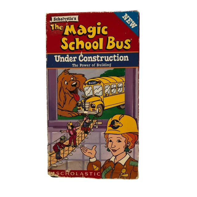 THE MAGIC SCHOOL Bus Cartoon Vhs Under Contruction Scholastic Untested ...