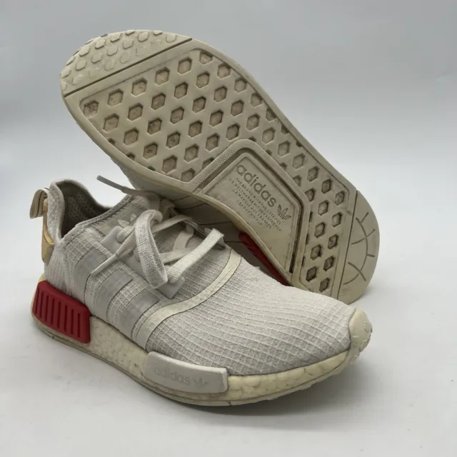 ADIDAS ORIGINALS NMD R1 BOOST Nomad B37619 White Off Lush Red Men 8 Shoes - PicClick