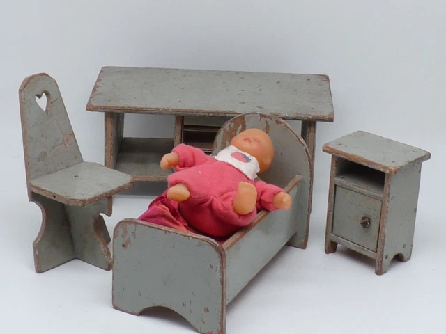 Meuble De Poupée - Commode Miniature Enfant - Style 1950 - Occasion