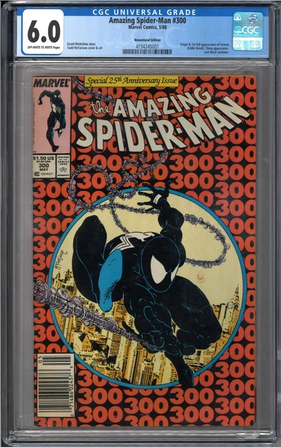 Amazing Spider-Man 300 CGC 6.0 Newsstand 1st Venom Marvel Comics 1988