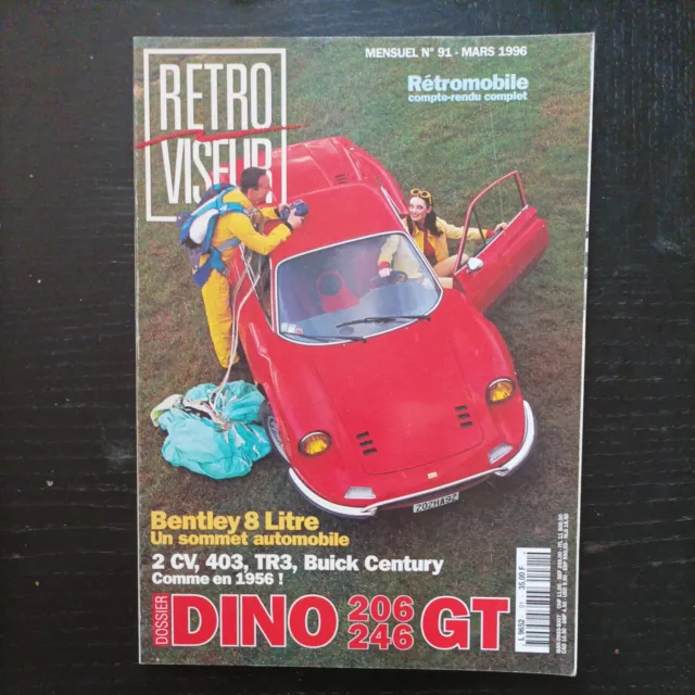 RETROVISEUR 91 ferrari DINO 206 GT 246 GT BENTLEY 8L 193 TRIUMPH TR3 citroen 2cv