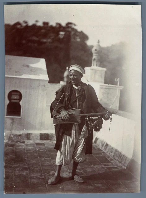 Tirage Citrate Vintage Algérie Tiaret Fête De L'Aid El Sghir Circa 1895 - 11x16 Cm