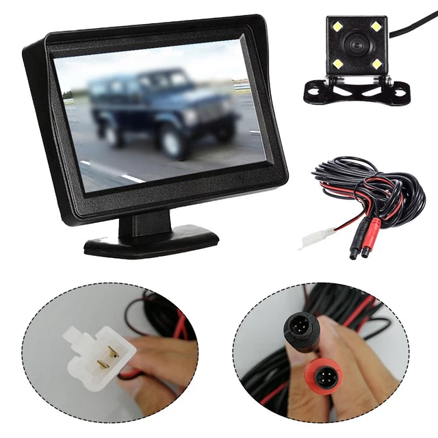 Comodo schermo parcheggio inverso 4 3 pollici TFT LCD auto con uscita video RCA