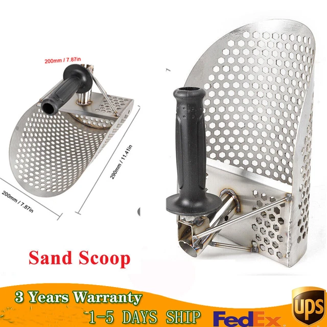 Beach Sand Scoop Metal Detector Shovel Stainless Steel Treasure Hunting Tool