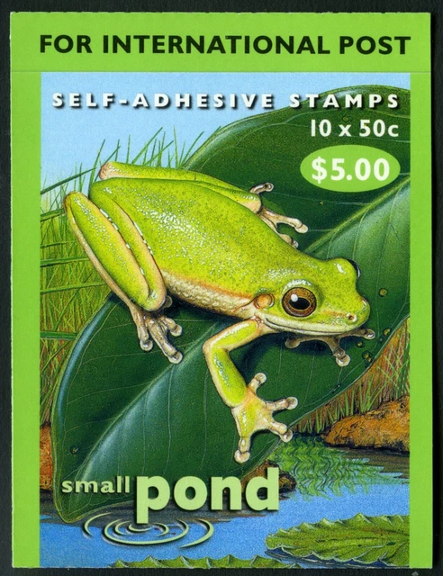 AUSTRALIA 1999 Small Pond Life Booklet 10 x 50c S/A SG SB132 MNH
