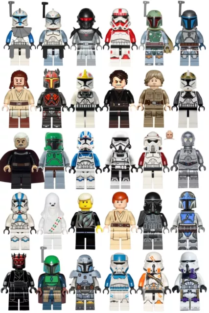 Lego Star Wars Minifigures - Pick Your Own. Clones, Jedi, Mandalorians and More