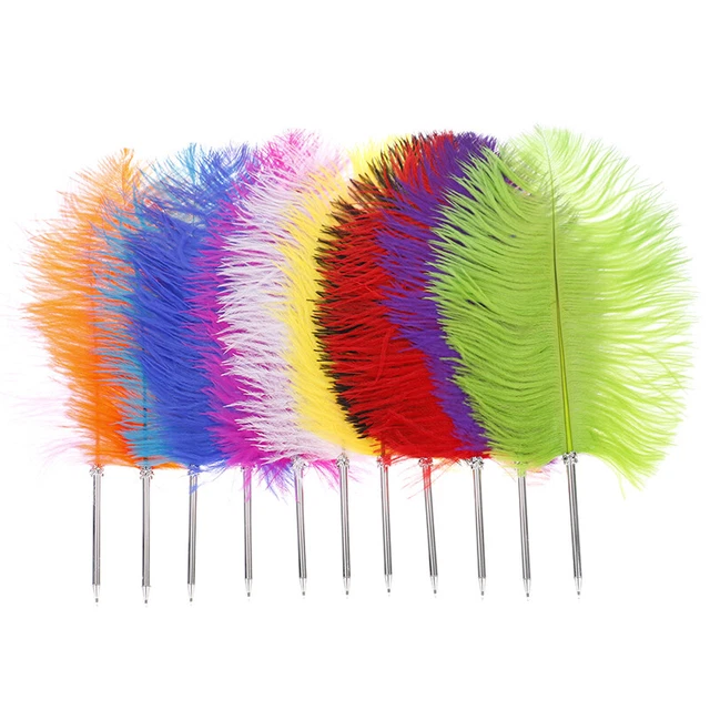 Ostrich Feather Guest Book Quill Pen Wedding Party Wonderful Gift Signature *m u
