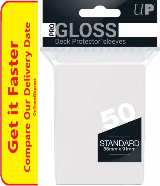 Ultra PRO Deck Protector Sleeves Clear Standard Card 50ct 66 x 91mm