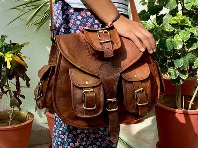 Avec Bandoulière Réglable AFKOMST Sac à Bandoulière Pour Femme Sac à Main de Selle Moyen Sac à Bandoulière Vintage Léger Sacs à Main et Sacs à Main en Cuir Souple 