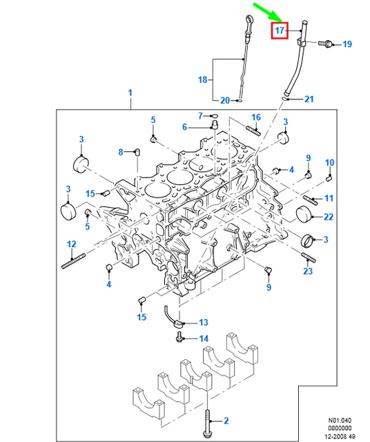 NEW FORD RANGER Mk3 Engine Oil Dipstick Tube 1448518 6M346754Aa