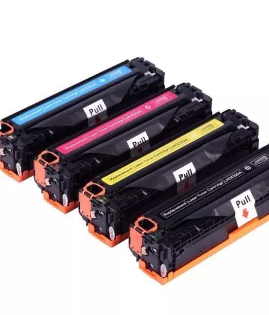 4x Toner Cartridges For CE320A-CE323A 128A Color LaserJet Pro CM1415,CP1525