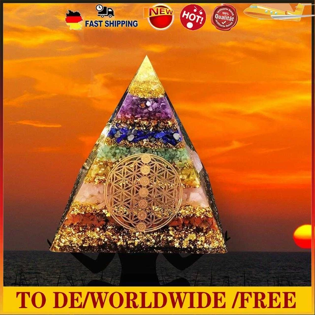 Ogan Pyramid Energy Natural Crystal Energy Tower Heilung Reiki Chakra (B)
