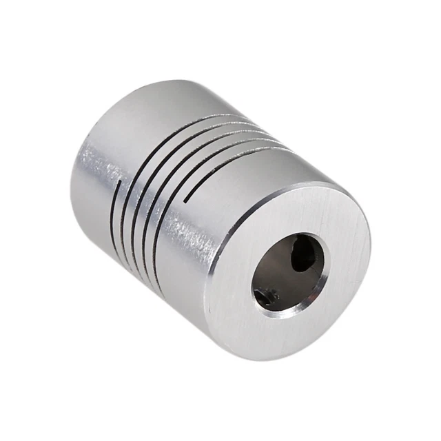 Accoppiatore motore passo-passo flessibile router accoppiatore albero in alluminio D19 L25 per CNC 3D