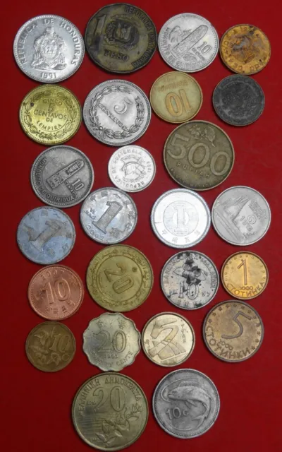 Lot 25 Münzen alle Welt