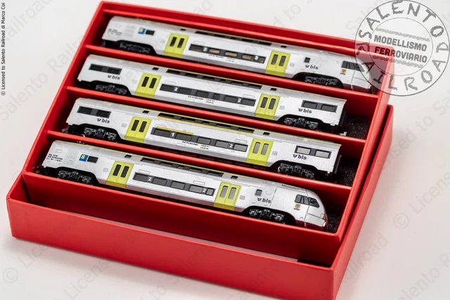 Double Set Train MD TRAINS 1:160 N - Set Train Double Piano Swiss BLS Compound For 4 ...