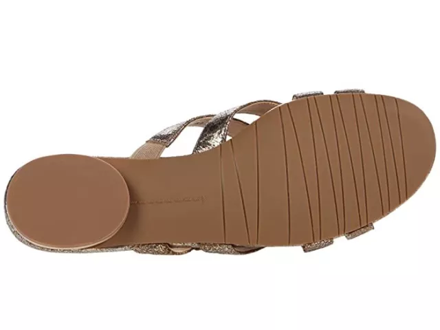 Vaneli Brogan N5493* Strappy Slide Sandal Metallic Women's Size 9 3