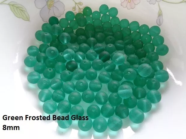 Czech Fire Polished 6mm Faceted Glass Beads 50pc Emerald Jewelry FREE POSTAGE 2
