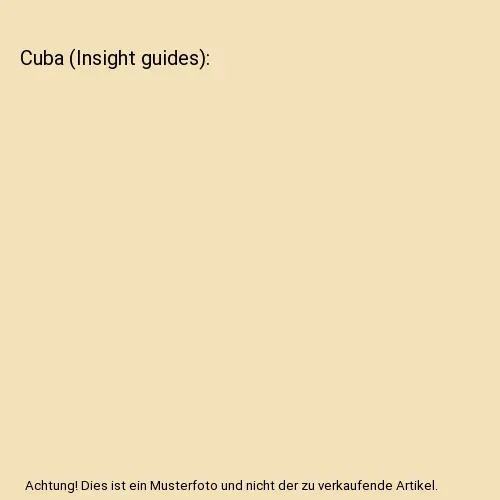 Cuba (Insight guides), Fanthorpe, Helen