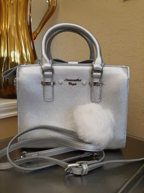 Samantha Vega Box Bow Bag Purse New W/out Tags Plus Charm