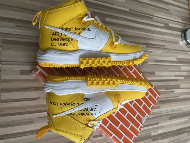 Off-White™ × Nike Air Force 1 Mid SP "'Varsity Mais*  EU 40,5