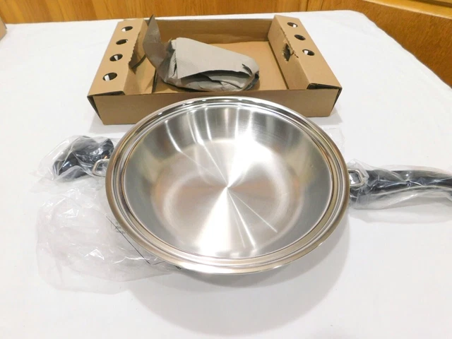 SALADMASTER 10 ”Gourmet Skillet 316Ti Titanium Stainless Newest Model Waterless SALADMASTER 10 ”Gourmet Skillet 316Ti Titanium Stainless Newest Model Waterless