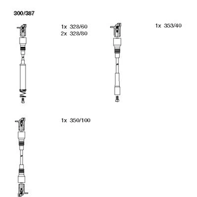 Denso Set di cavi di accensione per Honda ✓ AKR Performance