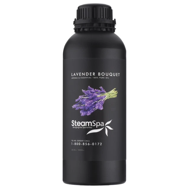 Aceite de aromaterapia de lavanda SteamSpa G-OILLAV1K para ducha de vapor